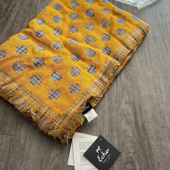 Reversible Acrylic Oversize Scarf NEW. Echo New York - Picture 2 of 4